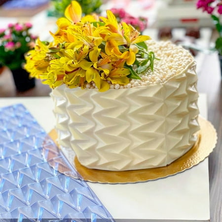 Didihou 3D Tringle Pattern Cake Stencil Lace Home Cake Boder Chocolate Mousse Stencil Template Cream Cake Mold Cake Decorating Tools
Didihou 3D Tringle Pattern Cake Stencil Lace Home Cake Boder Chocolate Mousse Stencil Template Cream Cake Mold Cake Decorating Tools
