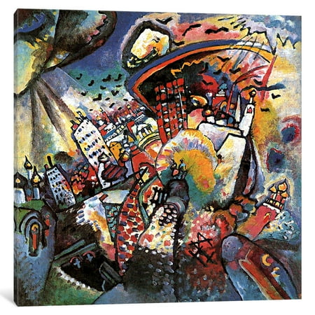 iCancas Moscow II Gallery Wrapped Canvas Art Print by Wassily Kandinsky