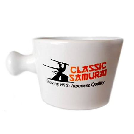 Classic Samurai Travel Size Deluxe Porcelain Shaving Mug With Handle Cream 
Classic Samurai Travel Size Deluxe Porcelain Shaving Mug With Handle Cream