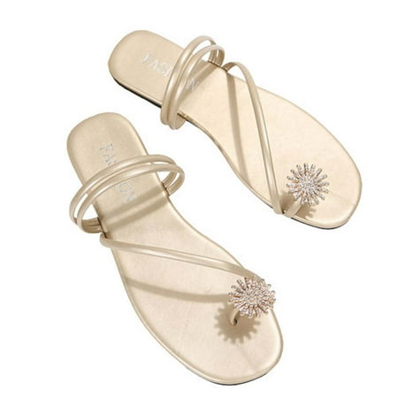 YanHoo Clearance Women s Rhinestone Flat Sandals Dresssy - Casual Toe Ring Slide Sandal -Cute Slip On Flip Flop Thong Sandals - Spring Summer Shoes
YanHoo Clearance Women s Rhinestone Flat Sandals Dresssy - Casual Toe Ring Slide Sandal -Cute Slip On Flip Flop Thong Sandals - Spring Summer Shoes
