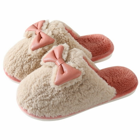 XIMIN Women s Autumn Shoes Fashion Women Slippers Autumn Winter Flat Bottom Non Slip Solid Color Bow Plush Warm Comfortable(Red US 6)
XIMIN Women s Autumn Shoes Fashion Women Slippers Autumn Winter Flat Bottom Non Slip Solid Color Bow Plush Warm Comfortable(Red US 6)