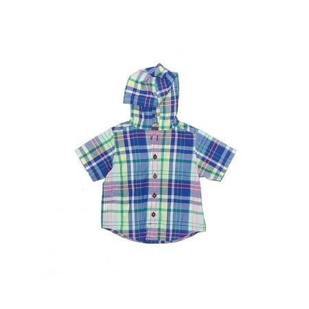 Pre-Owned Tea Boy s Size 12-18 Mo Short Sleeve Button-Down Shirt