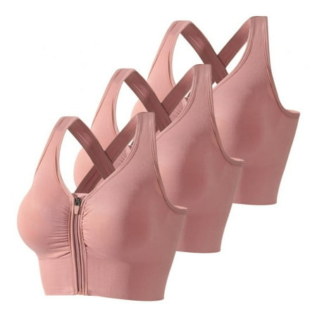 Monfince 3 Packs Zipper in Front Sports Bra High Impact Strappy Back Support Workout Top
Monfince 3 Packs Zipper in Front Sports Bra High Impact Strappy Back Support Workout Top