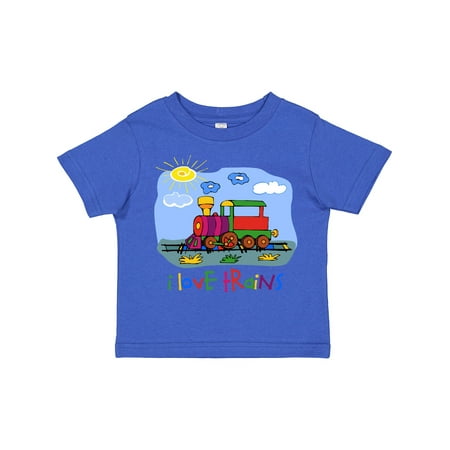 Inktastic I Love Trains Gift Toddler Boy or Toddler Girl T-Shirt