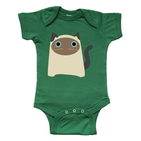 Inktastic Wide Eyed Cat Gift Baby Boy or Baby Girl Bodysuit