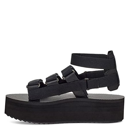 Teva Women s Flatform Mevia Adjustable Quick-Drying Casual Sandals Flat