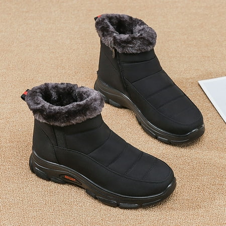 NECHOLOGY Wide Women Hiking Boots Ladies Flat Side Velvet Bottomed Color Fuzzy Boots Plus Snow Warm Womens Boot Shoes Black 9
NECHOLOGY Wide Women Hiking Boots Ladies Flat Side Velvet Bottomed Color Fuzzy Boots Plus Snow Warm Womens Boot Shoes Black 9