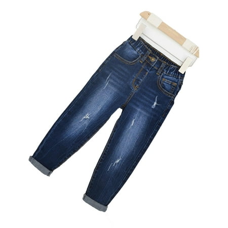 Plain Tapered/Carrot Dark Wash Toddler Boy Jeans ( Boy s)