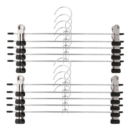 EVEXPLO Stainless Steel Pants Skirt Hangers Trouser Stand Holder With 2 Adjustable Clips
EVEXPLO Stainless Steel Pants Skirt Hangers Trouser Stand Holder With 2 Adjustable Clips