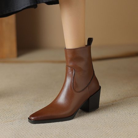 French retro boots for women new fleece-lined warm short thick heel side zipper short boots for women
French retro boots for women new fleece-lined warm short thick heel side zipper short boots for women