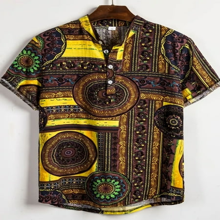 YIWUHOTXIAOHU Casual Vintage Retro Printed Linen Men‘s Lapel Collar Short Sleeve Shirt - New Arrival Stylish Fashion Top for Men Comfortable Breathable Summer Wear
YIWUHOTXIAOHU Casual Vintage Retro Printed Linen Men‘s Lapel Collar Short Sleeve Shirt - New Arrival Stylish Fashion Top for Men Comfortable Breathable Summer Wear