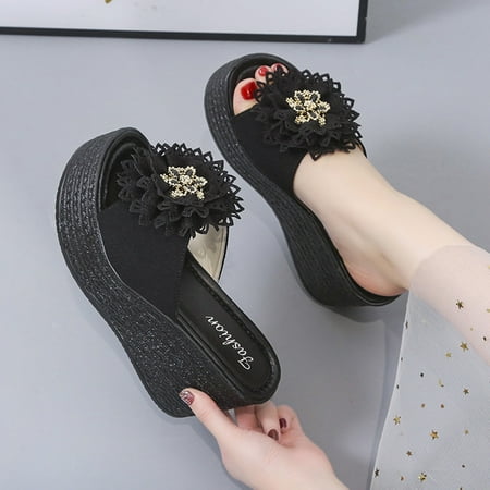 Pkeoh Slippers For Women Womens Slippers New Style Daily Fashion Casual Baotou Mesh Round Head Women S Wedge Slippers House Shoes For Men Dark Blue
Pkeoh Slippers For Women Womens Slippers New Style Daily Fashion Casual Baotou Mesh Round Head Women S Wedge Slippers House Shoes For Men Dark Blue