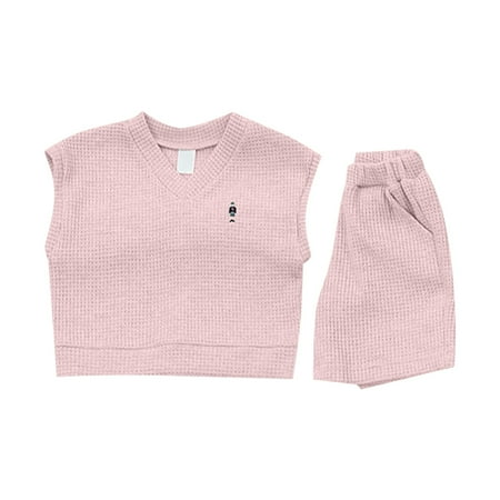 BJUTIR Girls Summer Outfits Children S Vest Sleeveless Shorts Two Piece Cotton Sports Casual Going Out For 0 To 5 Years
BJUTIR Girls Summer Outfits Children S Vest Sleeveless Shorts Two Piece Cotton Sports Casual Going Out For 0 To 5 Years