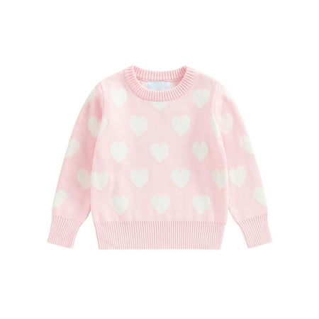 EYIIYE Kids Baby Girls Valentine s Day Knit Sweaters Cute Heart Print Long Sleeve Round Neck Pullover Tops 1-6 Years
EYIIYE Kids Baby Girls Valentine s Day Knit Sweaters Cute Heart Print Long Sleeve Round Neck Pullover Tops 1-6 Years