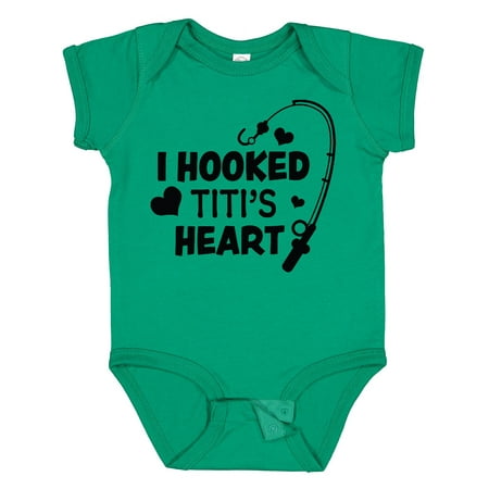 Inktastic I Hooked Titi s Heart with Fishing Rod Gift Baby Boy or Baby Girl Bodysuit
Inktastic I Hooked Titi s Heart with Fishing Rod Gift Baby Boy or Baby Girl Bodysuit