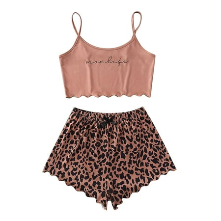 MIARHB Women Tie Dye Leopard Printing Sleepwear Set Pajamas Sleeveless Cami Shorts Lingerie Slim Sleepwear Set
MIARHB Women Tie Dye Leopard Printing Sleepwear Set Pajamas Sleeveless Cami Shorts Lingerie Slim Sleepwear Set