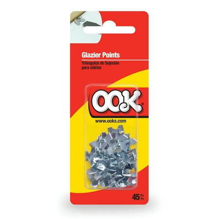 OOK Glazier Points Glazier Push Points Picture Hangers Zinc Plated Steel 45 Pieces
OOK Glazier Points Glazier Push Points Picture Hangers Zinc Plated Steel 45 Pieces
