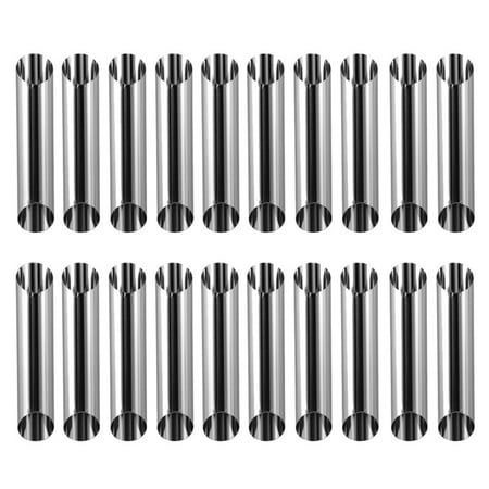 20PCS Bread Baking Mold Stainless Steel Two-way Large Screw Tube Cylindrical Shaped Croissant Mold Pastry Making Molds Empty Bread Baking Tubes for Home Store
20PCS Bread Baking Mold Stainless Steel Two-way Large Screw Tube Cylindrical Shaped Croissant Mold Pastry Making Molds Empty Bread Baking Tubes for Home Store