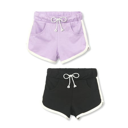 Little Star Organic Toddler Girl 2Pk Dolphin Shorts Size 12M-5T