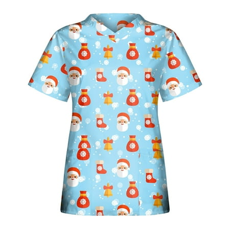 Women Scrub_Top Working Uniform Blouse Short Sleeve V-Neck Workwear T-Shirt with Pocket Comfy Tops M
Women Scrub_Top Working Uniform Blouse Short Sleeve V-Neck Workwear T-Shirt with Pocket Comfy Tops M