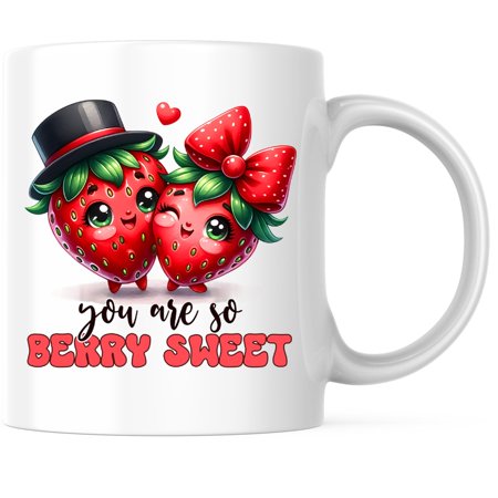 Bliss Monkey Co. You Are So Berry Sweet Coffee Mug - Funny Punny Cute Pun Mug - 11 Ounce Coffee Mug - Microwave & Dishwasher Safe - White Handle & Interior - Printed On Both Sides - BMCM01065
Bliss Monkey Co. You Are So Berry Sweet Coffee Mug - Funny Punny Cute Pun Mug - 11 Ounce Coffee Mug - Microwave & Dishwasher Safe - White Handle & Interior - Printed On Both Sides - BMCM01065