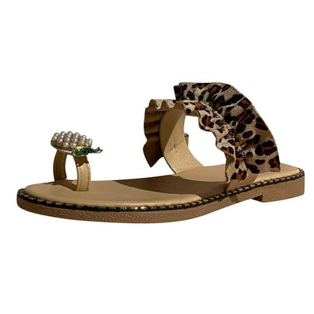 Slippers for Women Women Slippers Spring And Summer Flat Pineapple Leopard Print Large Size Beach Sandals Womens Slippers Pu Brown 42
Slippers for Women Women Slippers Spring And Summer Flat Pineapple Leopard Print Large Size Beach Sandals Womens Slippers Pu Brown 42