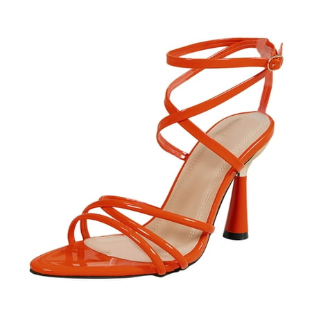 YTJX Fashion Women Summer Buckle Strap Comfortable Thin High Heels Shoes Peep Toe Breathable Sandals
YTJX Fashion Women Summer Buckle Strap Comfortable Thin High Heels Shoes Peep Toe Breathable Sandals