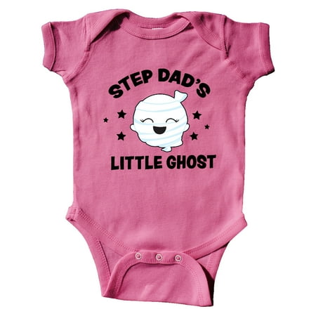 Inktastic Cute Step Dad s Little Ghost with Stars Gift Baby Girl Bodysuit