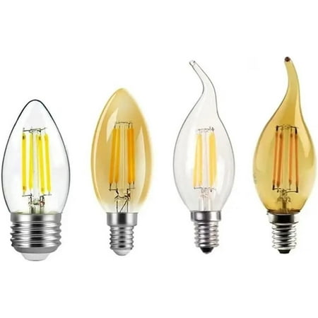 LHX5PCS LED Edison Filament Candle Blubs Light Golden C35 C35L 2W 4W 6W Warm White Dimmable E14 E12 E27 220V 110V for Crystal Light (Color : C35L 2700K Size : E12_YES_6W 110V)-0810
LHX5PCS LED Edison Filament Candle Blubs Light Golden C35 C35L 2W 4W 6W Warm White Dimmable E14 E12 E27 220V 110V for Crystal Light (Color : C35L 2700K Size : E12_YES_6W 110V)-0810