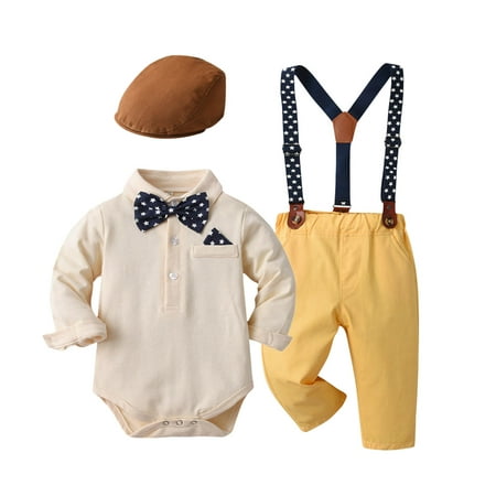 Outfits For Toddler Christmas Boys Winter Long Sleeve Shirt Romper Pants With Tie Hat Kids Gentleman Clothing Sets Size 18-24 Months
Outfits For Toddler Christmas Boys Winter Long Sleeve Shirt Romper Pants With Tie Hat Kids Gentleman Clothing Sets Size 18-24 Months