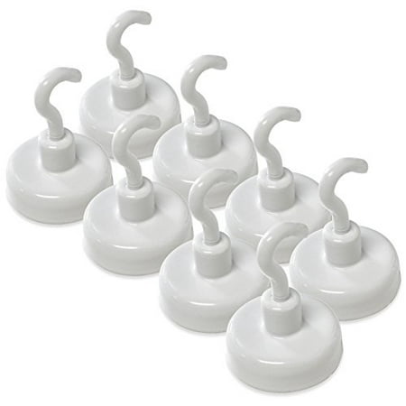8-Pack White Enamel Compact Strong Magnetic Hook Set 1 Diameter 1.5 Length (MHHH9X8)
8-Pack White Enamel Compact Strong Magnetic Hook Set 1 Diameter 1.5 Length (MHHH9X8)