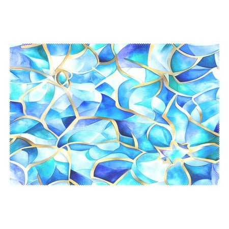 Blue Glass Pattern 12x18in Heat-Resistant Non-Slip Place Mat Durable and Wrinkle-Resistant
Blue Glass Pattern 12x18in Heat-Resistant Non-Slip Place Mat Durable and Wrinkle-Resistant
