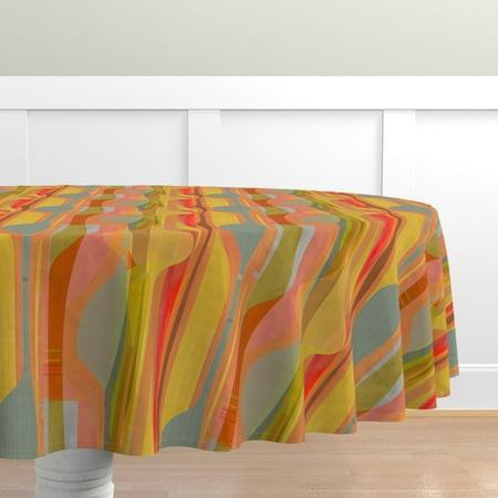 Cotton Sateen Tablecloth 70 Round - Retro Red Orange Mustard Yellow Abstract Midcentury Southwest Desert Print Custom Table Linens by Spoonflower
Cotton Sateen Tablecloth 70 Round - Retro Red Orange Mustard Yellow Abstract Midcentury Southwest Desert Print Custom Table Linens by Spoonflower