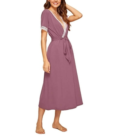 Sexy Colorblock Deep V Neck Nightgowns Short Sleeve Purple Womens Nightgowns & Sleepshirts (Women s)
Sexy Colorblock Deep V Neck Nightgowns Short Sleeve Purple Womens Nightgowns & Sleepshirts (Women s)