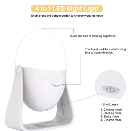 Night Light For Kids Shake Shake Egg Baby Toys Lamp & Beside Lamp With Dynamic Mode Touch Control Brightness-Adjustable Rechargeable Baby Light For Baby Room Bedroom Indoor And Outdoor
Night Light For Kids Shake Shake Egg Baby Toys Lamp & Beside Lamp With Dynamic Mode Touch Control Brightness-Adjustable Rechargeable Baby Light For Baby Room Bedroom Indoor And Outdoor