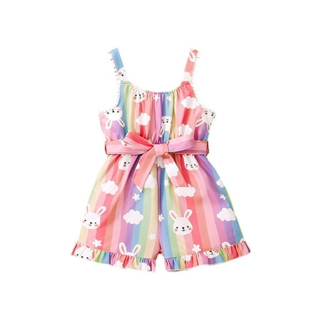 Little Bodysuit Onesie Toddler Girls Sleeveless Cartoon Bowknot Striped Printed Suspenders Jumpsuit Belt Clothes
Little Bodysuit Onesie Toddler Girls Sleeveless Cartoon Bowknot Striped Printed Suspenders Jumpsuit Belt Clothes