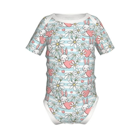 Coaee Cute Rabbit And Heart for Soft Baby Short-Sleeve Bodysuit Baby Climbing Clothes Baby Girls Boys Bodysuit Romper-18 Months
Coaee Cute Rabbit And Heart for Soft Baby Short-Sleeve Bodysuit Baby Climbing Clothes Baby Girls Boys Bodysuit Romper-18 Months