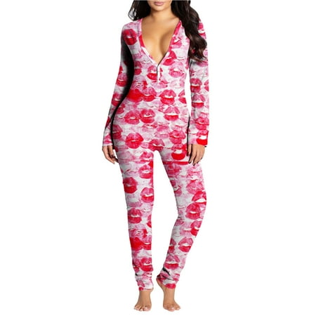 HGWXX7 Women s Valentine s Day Print Button Up Semi-Removable Functional Flap Adult Pajamas Down Rompers Womens Jumpsuit Clothing Rompers
HGWXX7 Women s Valentine s Day Print Button Up Semi-Removable Functional Flap Adult Pajamas Down Rompers Womens Jumpsuit Clothing Rompers