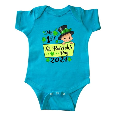 Inktastic My First St. Patrick s Day- Baby in Top Hat with Bow Gift Baby Boy or Baby Girl Bodysuit
Inktastic My First St. Patrick s Day- Baby in Top Hat with Bow Gift Baby Boy or Baby Girl Bodysuit
