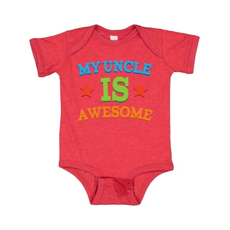 Inktastic My Uncle is Awesome Gift Baby Boy or Baby Girl Bodysuit