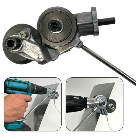 Electric Drill Plate Cutter Double-Head Sheet Metal Nibbler Saw Cutting Tools