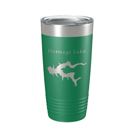 Heritage Lake Map Tumbler Travel Mug Insulated Laser Engraved Coffee Cup Illinois 20 oz Green
Heritage Lake Map Tumbler Travel Mug Insulated Laser Engraved Coffee Cup Illinois 20 oz Green