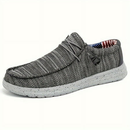 Comfy Men s Loafers - Decorative Shoelaces Non-Slip Breathable Slip-On Sneakers for Spring and Summer with Soft Insoles and Padded Collars
Comfy Men s Loafers - Decorative Shoelaces Non-Slip Breathable Slip-On Sneakers for Spring and Summer with Soft Insoles and Padded Collars