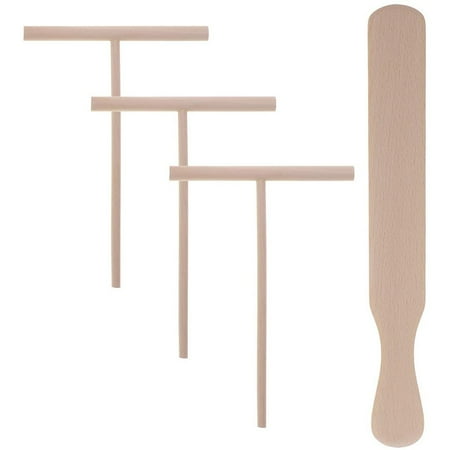 4Pcs/set T-Shaped Pancake Utensils Crepe Non-Stick Wooden Spreader And Spatula Rake Spreading Pie P
4Pcs/set T-Shaped Pancake Utensils Crepe Non-Stick Wooden Spreader And Spatula Rake Spreading Pie P