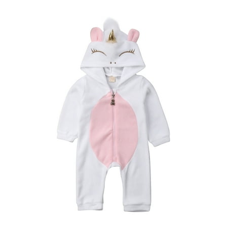 Bebiullo Newborn Kid Baby Girl Warm Winter Clothing,Unicorn Flannel Romper Ears Zipper Hooded Jumpsuit White 0-6M
Bebiullo Newborn Kid Baby Girl Warm Winter Clothing,Unicorn Flannel Romper Ears Zipper Hooded Jumpsuit White 0-6M