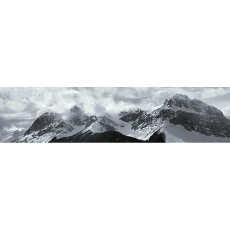 Mountain Panoramic In Winter Spray Lakes Provincial Park Alberta Canada PosterPrint