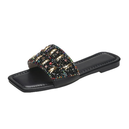 Youmylove Women Beach Slippers Hollow Casual Bright Diamond Slippers Flat Shoes Retro Sandals Leisure Ladies Cozy Daily Walking
Youmylove Women Beach Slippers Hollow Casual Bright Diamond Slippers Flat Shoes Retro Sandals Leisure Ladies Cozy Daily Walking