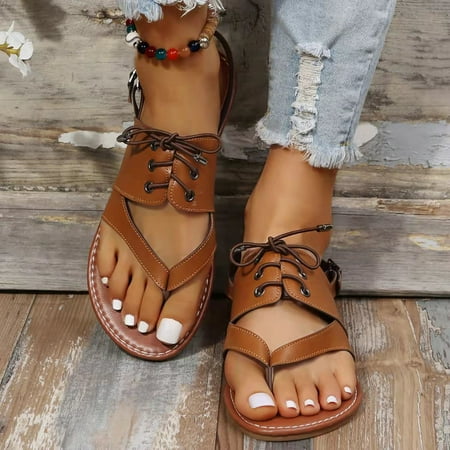 EQWLJWE Summer Ladies Shoes Flat Bottom Roman Flip Flops Casual Women s Sandals Women s Sandals Holiday Clearance
EQWLJWE Summer Ladies Shoes Flat Bottom Roman Flip Flops Casual Women s Sandals Women s Sandals Holiday Clearance