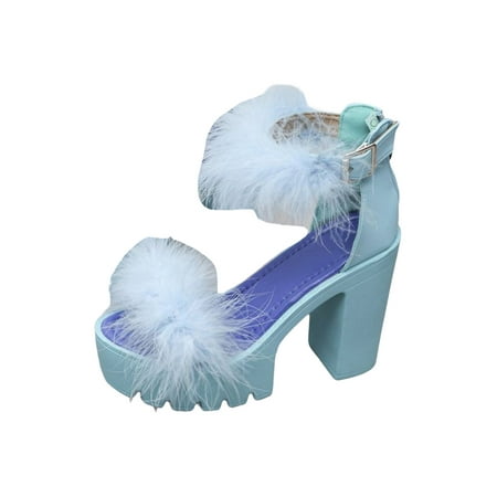 Woobling Women Heeled Sandals Peep Toe Casual Shoes Ankle Strap Dress Sandal Wedding Fashion Shoe Comfort High Heels Wide Widths Lightweight Blue 6
Woobling Women Heeled Sandals Peep Toe Casual Shoes Ankle Strap Dress Sandal Wedding Fashion Shoe Comfort High Heels Wide Widths Lightweight Blue 6