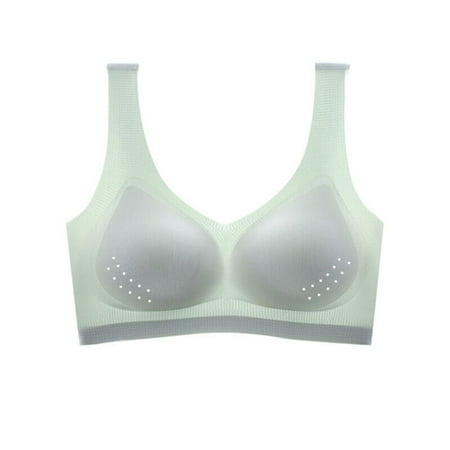 Womens Ultra-thin Ice Silk Bra Summer Solid Seamless No Buckle Wire-free Pad Push Up Bralette Bras Top Wrap Lingerie Underwear
Womens Ultra-thin Ice Silk Bra Summer Solid Seamless No Buckle Wire-free Pad Push Up Bralette Bras Top Wrap Lingerie Underwear